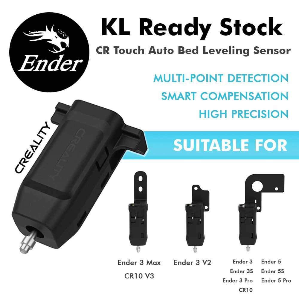 مجموعة استشعار تسوية تلقائية لسرير طابعة ثلاثية الأبعاد CREALITY CR Touch لموديلات Ender 3/ Ender-3 Pro/Ender-3 V2/ Ender 5/CR-10