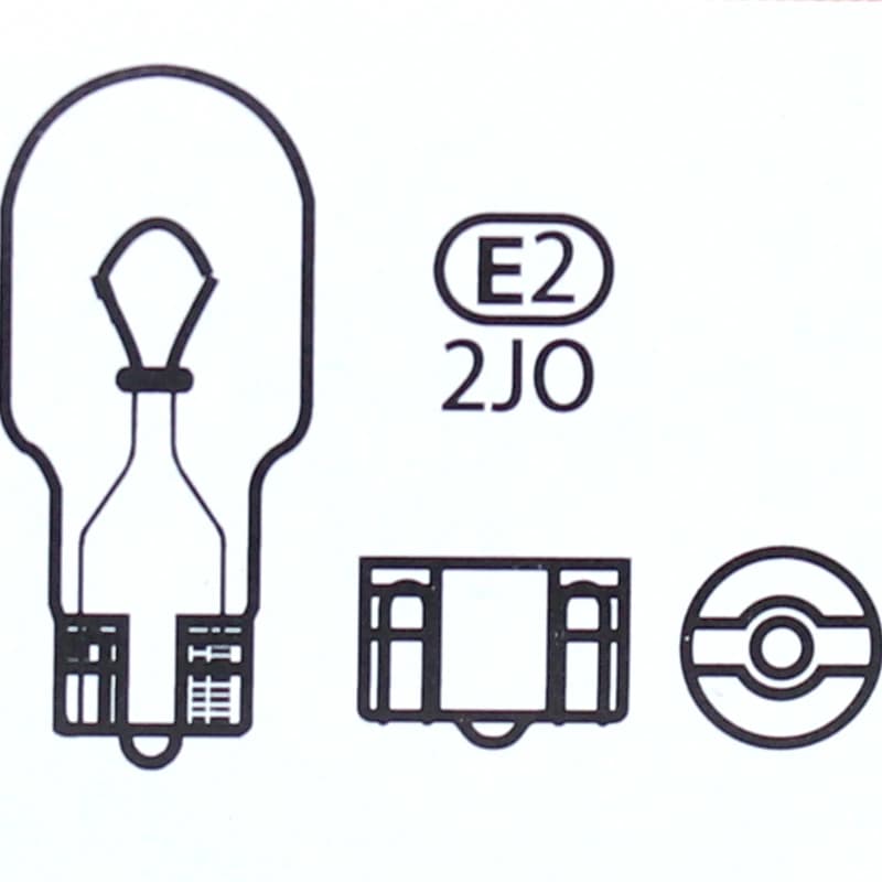 مصابيح فيليبس 2، 12V، W16W، W2.1x9.5d، مصابيح رؤية أصلية للسيارة، مصابيح فرامل، إشارات قياسية، إضاءة خلفية 12067CP - 2