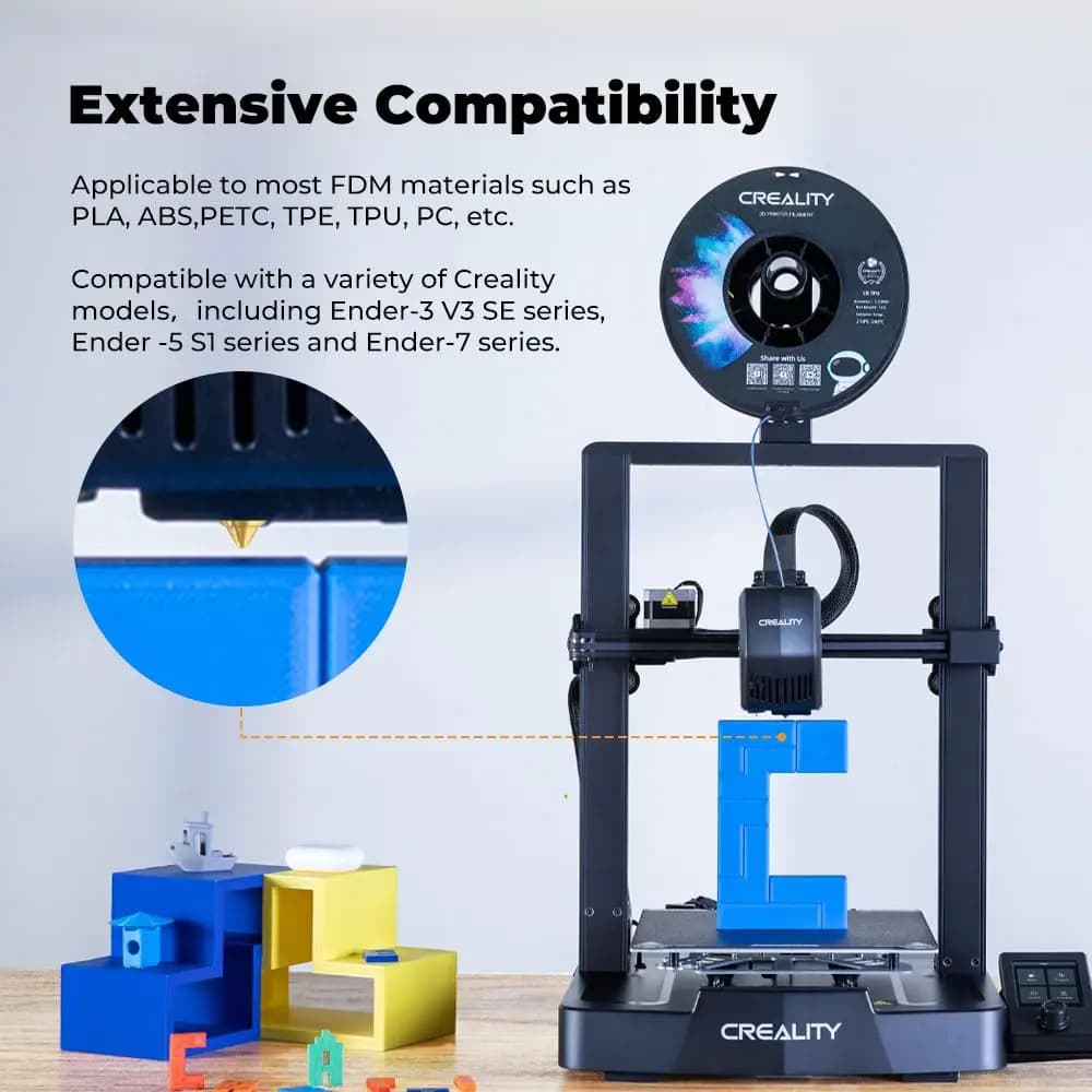 مجموعة فوهات Creality Ender 3 V3 SE مقاومة لدرجات الحرارة العالية مع غطاء سيليكون لـ Ender 5 S1/Ender 7 - 6