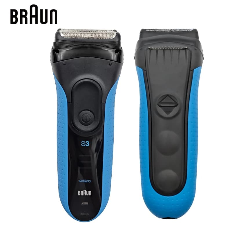 Braun S3 3040s Electric Shaver 3 Floating Head Rechargeable Electric Men's Reciprocating Razor Quick Charge Wet And Dry Shaving - 3