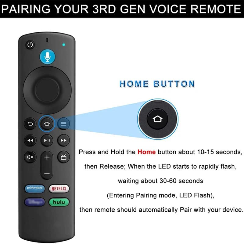 جهاز تحكم عن بعد بالصوت عبر البلوتوث بديل لـ Fire TV Stick 4K Max الجيل الثالث Stick Lite Cube، يعمل مع Alexa - 6