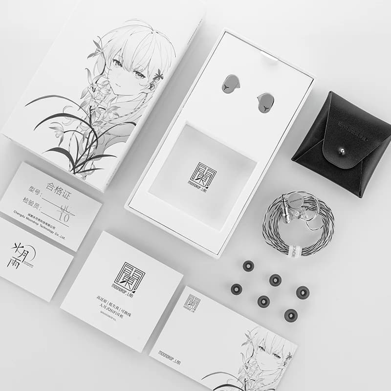 سماعات أذن MOONDROP LAN HIFI سلكية IEM بقطر 0.78 ملم مع غشاء مركب مطلي بالبريليوم وكابل قابل للفصل - 5