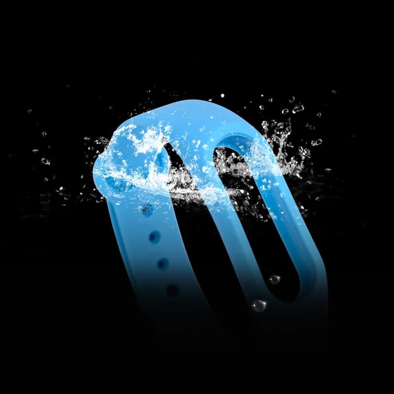 سوار سيليكون لساعة Xiaomi Mi Band 4, 5, 6, 7، ساعة رياضية، سوار للساعة الذكية - 4