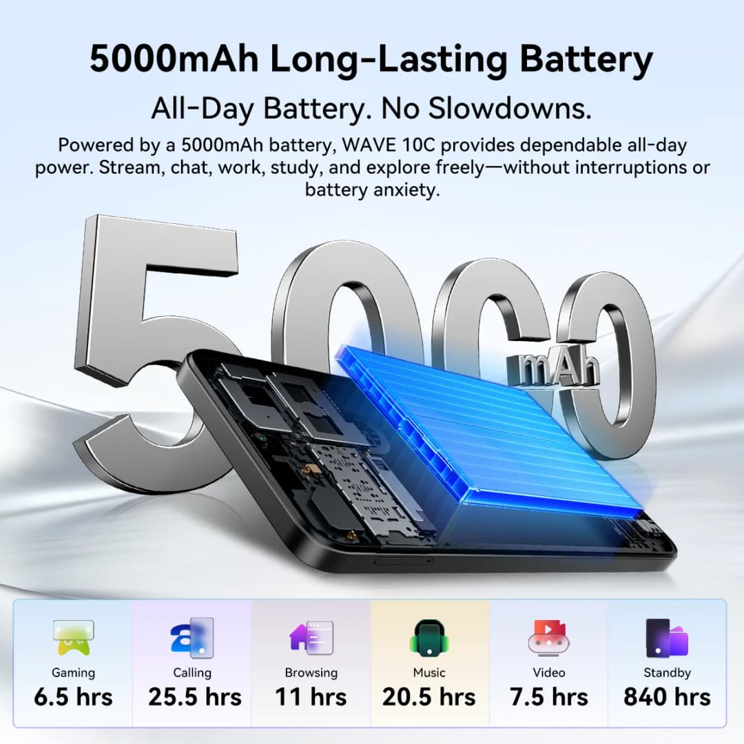 هاتف بلاك فيو أوسكال تايجر 13 الذكي 5G بشاشة 6.67 بوصة 90 هرتز IPS مع NFC وبطارية 5000 مللي أمبير وسعة 256 جيجابايت وكاميرا 50 ميجابكسل بتقنية الذكاء الاصطناعي - 6