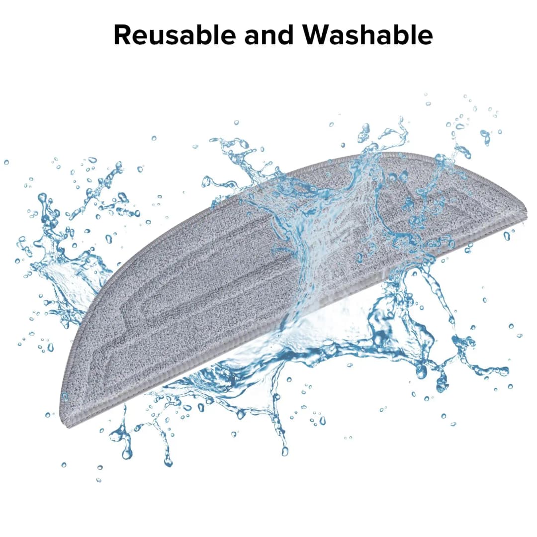 Roborock Mop Pad Replacement Accessories for Q10VF Q10VF+ Robot Vacuum Cleaner with Sonic Vibrations Modules 2 Pack - 4