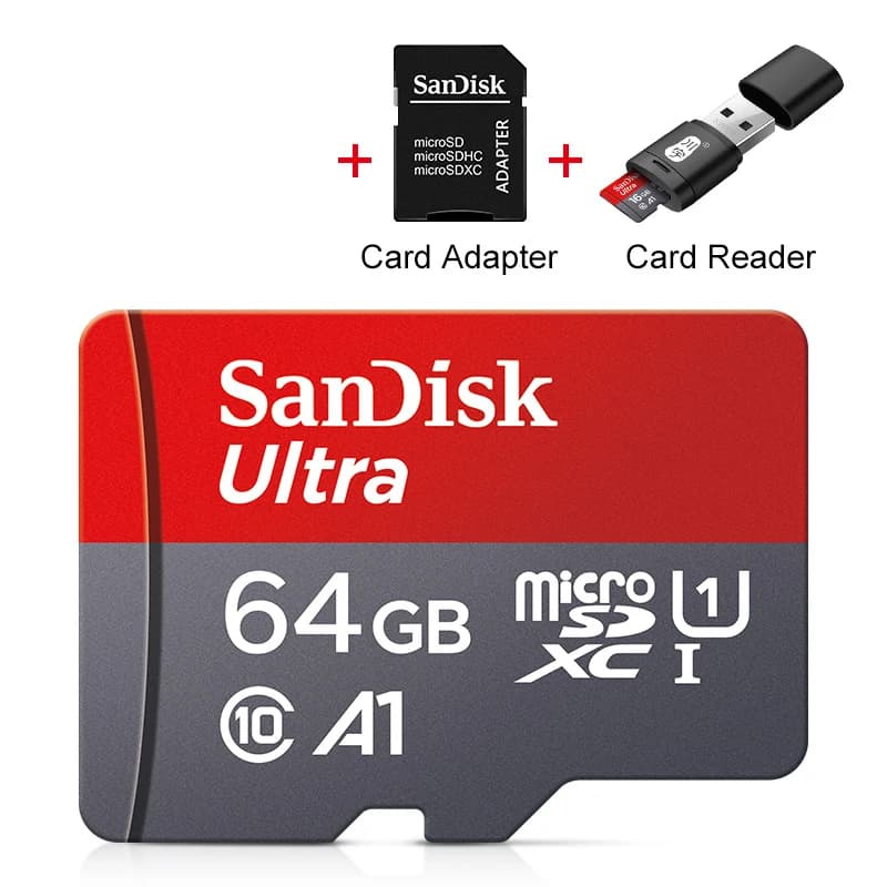 100% أصلي SanDisk بطاقة Micro SD سعة 64 جيجابايت من الفئة 10 بطاقة TF ذاكرة 64 جيجابايت لأجهزة الهاتف الذكية والأجهزة اللوحية - 3