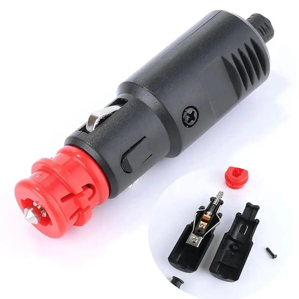 محول ولاعة سيارة بقابس كهرباء 8A فيوز توصيل 12V عالمي 12V-24V لولاعة سيارة 0.83 بوصة - 4