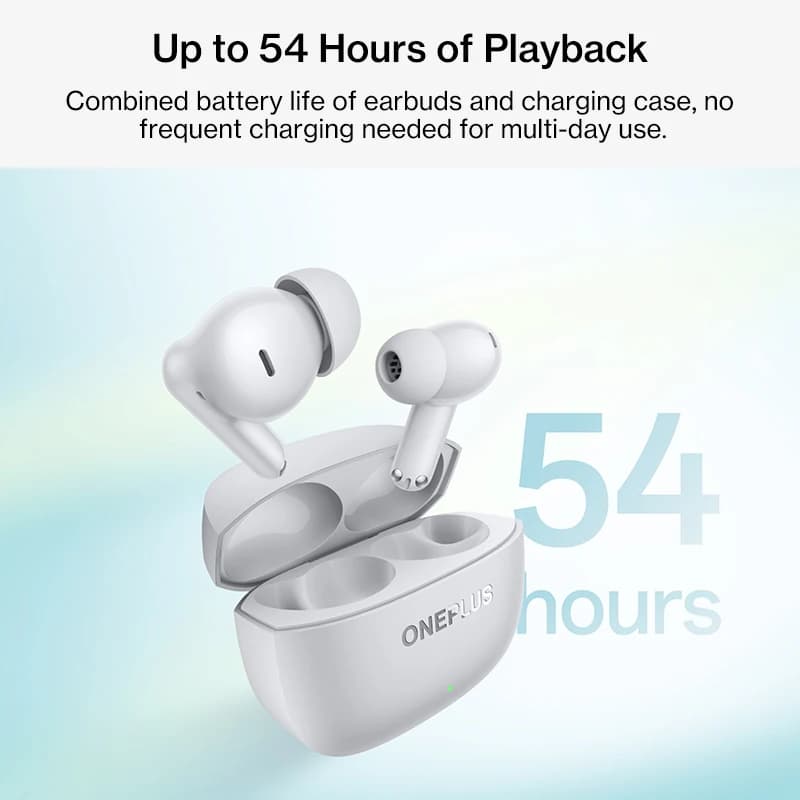 سماعات أذن OnePlus Nord Buds 4 pro جديدة إصدار عالمي 55dB إلغاء الضوضاء بلوتوث 6.0 تحكم مزدوج ذكي 54 ساعة تشغيل - 5