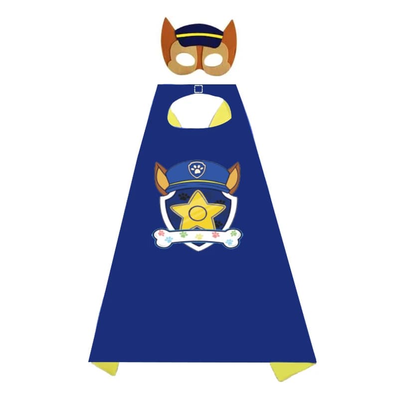 Anime Dog Patrol Cape Kids Cloak Eye Mask Marshall Chase Skye Zuma Rubble Rocky Cloak Children Cosplay Costume Halloween Costume - 4