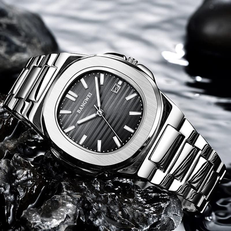 LIGE 2024 New Fashion Square Watches For Women Top Brand Luxury Women's Bracelet Watch Casual Waterproof Date Quartz Chronograph - 2