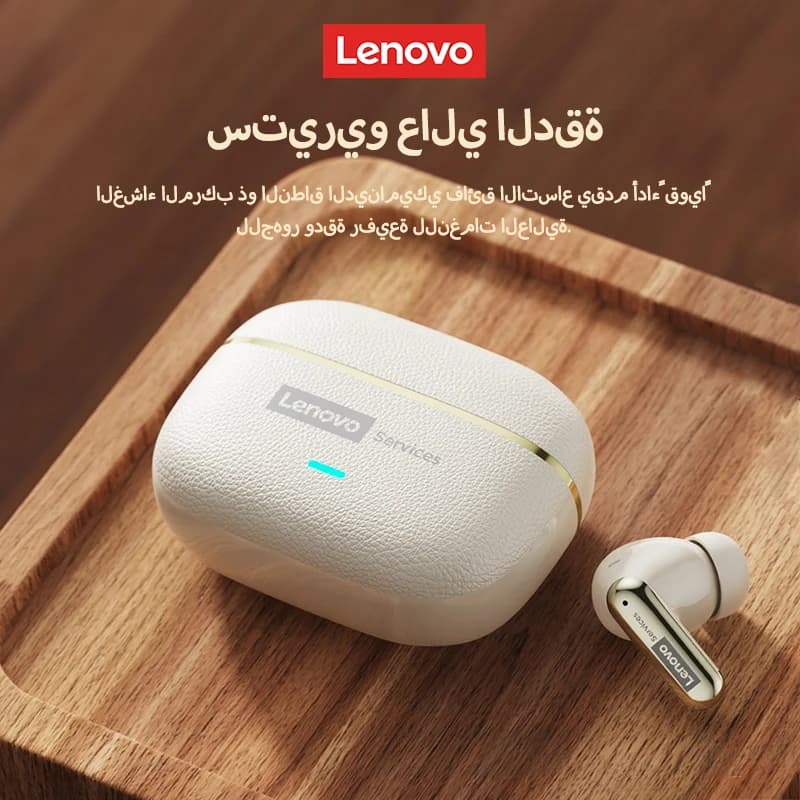سماعات رأس لاسلكية من الجلد Lenovo LE208 TWS بلوتوث 6.0 ستيريو ENC إلغاء الضوضاء سماعات رأس للألعاب بزمن وصول منخفض 38 مللي ثانية - 4