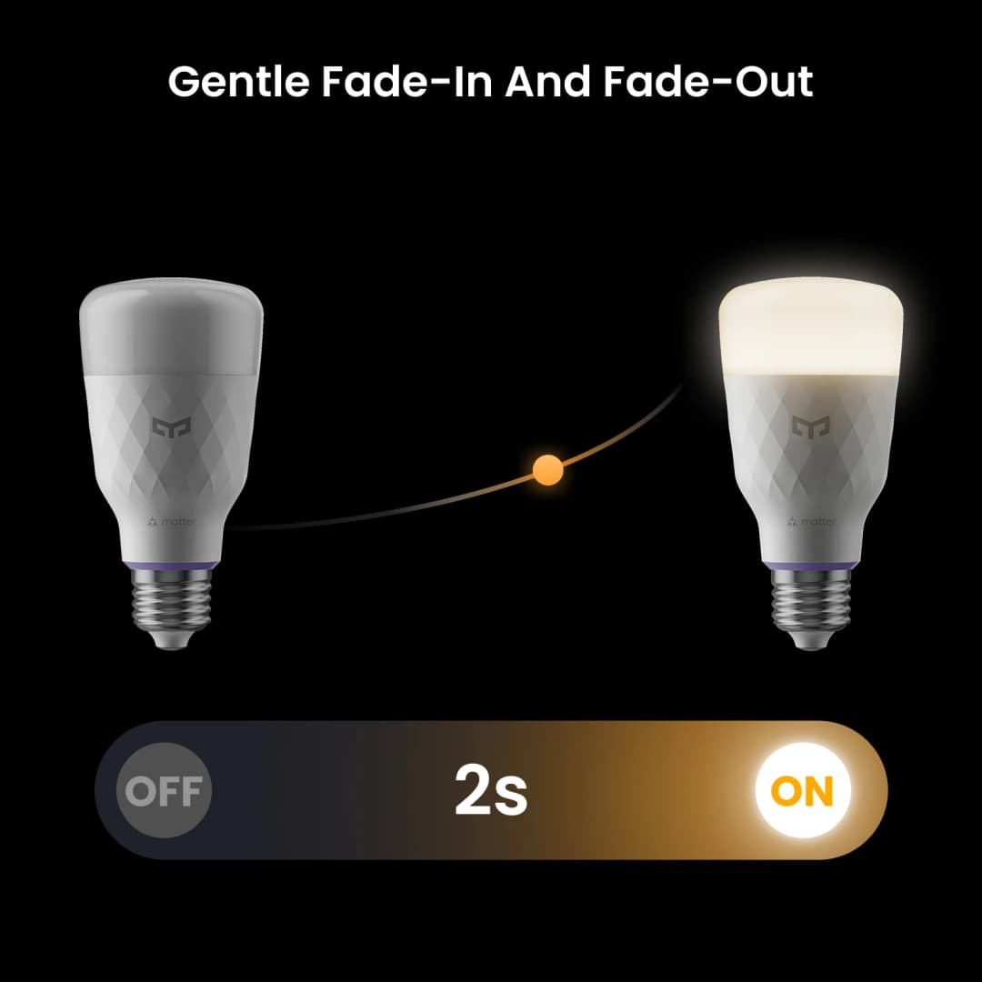 لمبة Yeelight الذكية LED D1 E27، 1300 لومن، قابلة للتحكم في السطوع، Wi-Fi، 2700-6500K، إصدار عالمي، تحكم صوتي، متوافقة مع Mijia/Google Home - 4