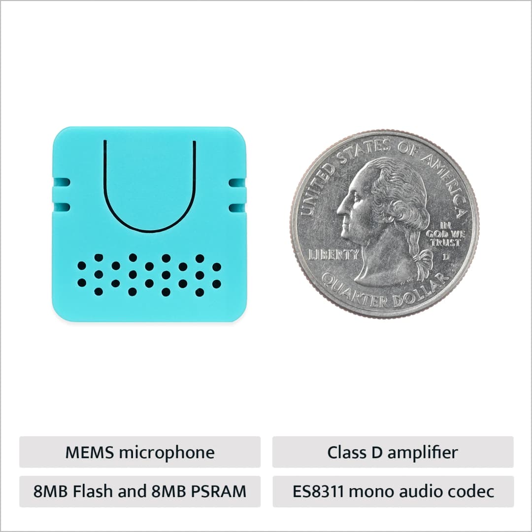 مجموعة تطوير مكبر صوت ذكي M5Stack أتوم VoiceS3R رسمية لمساعد المنزل تحكم صوتي قابل للبرمجة متحكم تفاعل إنترنت الأشياء - 4