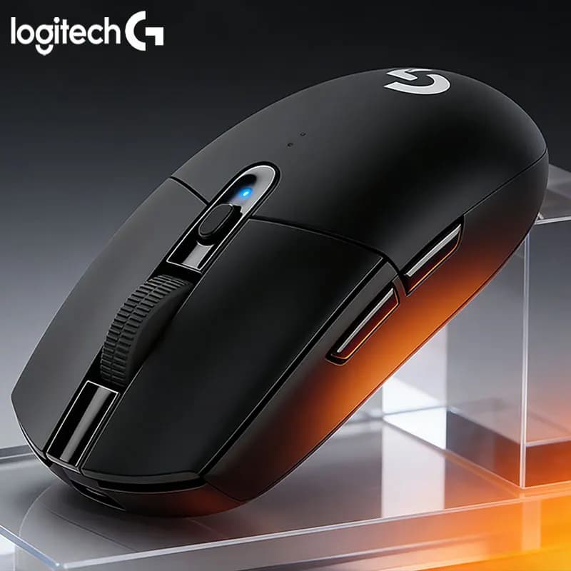 ماوس Logitech G304 للاستخدام المنزلي، متوافق مع جميع الطرازات، مثالي لمقاهي الإنترنت والمسابقات الاحترافية، مفاتيح دقيقة متينة