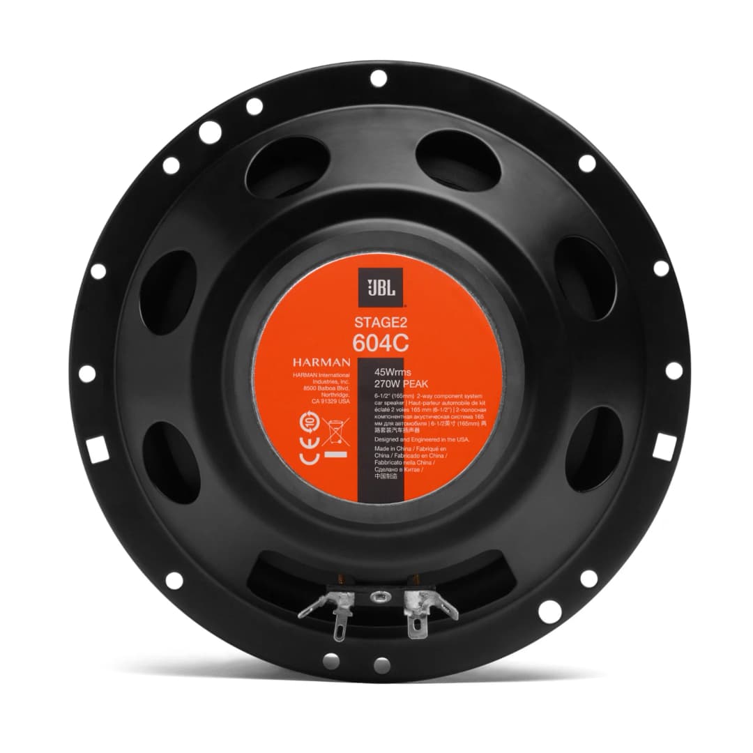 سماعة سيارة JBL مقاس 6.5 بوصة، سماعة باب بتقنية تقاطع الصوت ثنائي الاتجاه، تريبل، مدى متوسط، باس، سماعة سيارة سب ووفر - 6
