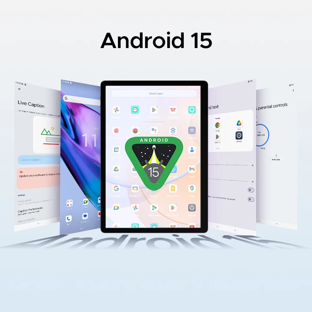 الإصدار العالمي جهاز لوحي DOOGEE Tab E3 Max بنظام أندرويد 15 مع ذكاء اصطناعي Gemini AI شاشة 14 بوصة 2.1K ذاكرة وصول عشوائي 8 جيجابايت سعة تخزين 256 جيجابايت بطارية كبيرة 13500 مللي أمبير - 3