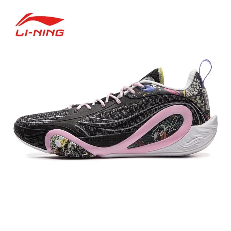 LI NING DLO 1 LASAIER1ST أحذية كرة سلة للرجال، خفيفة الوزن، قابلة للتنفس، مقاومة للانزلاق، ماصة للصدمات، أحذية رياضية منخفضة