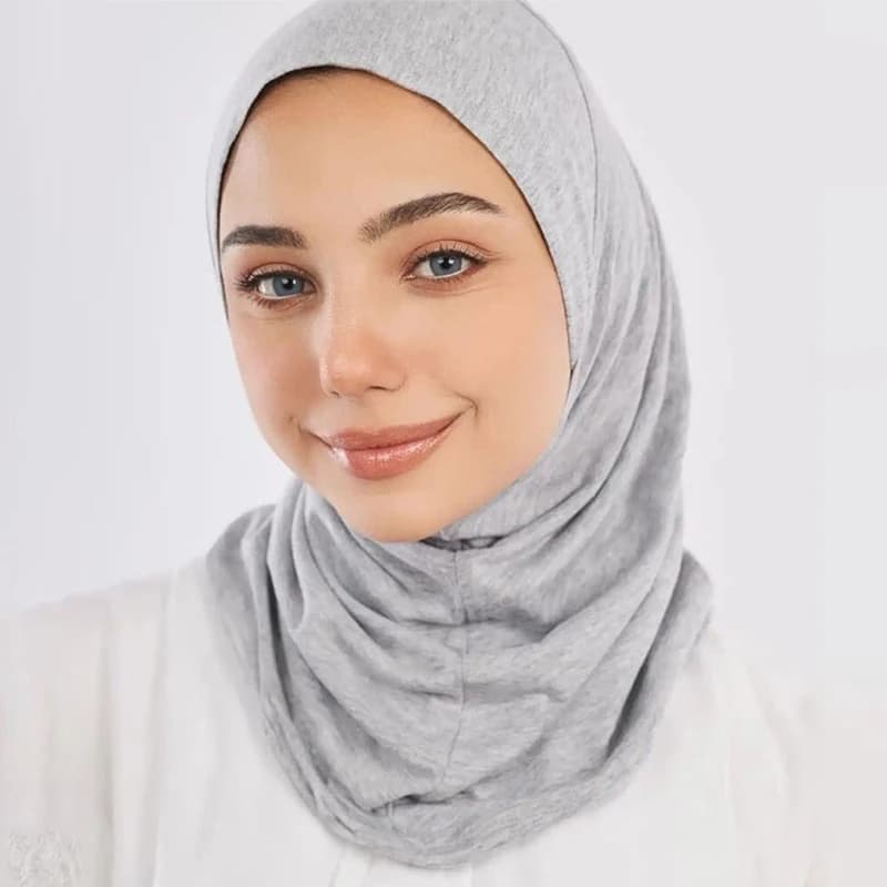 نمط جديد جاهز لارتداء الحجاب الإسلامي جيرسي وشاح فوري توربان خفيف شال ماليزي