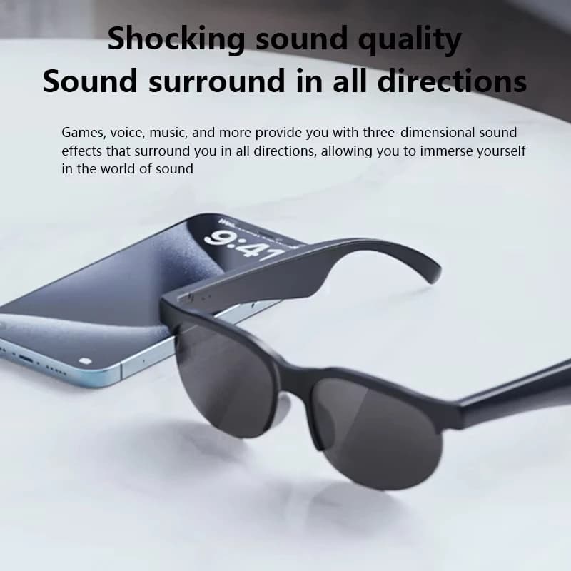 Lenovo  Smart Glasses 2026 New AI Translation Bluetooth Conversation Recording Listening To Music Men Women Smart Sunglasses - 4