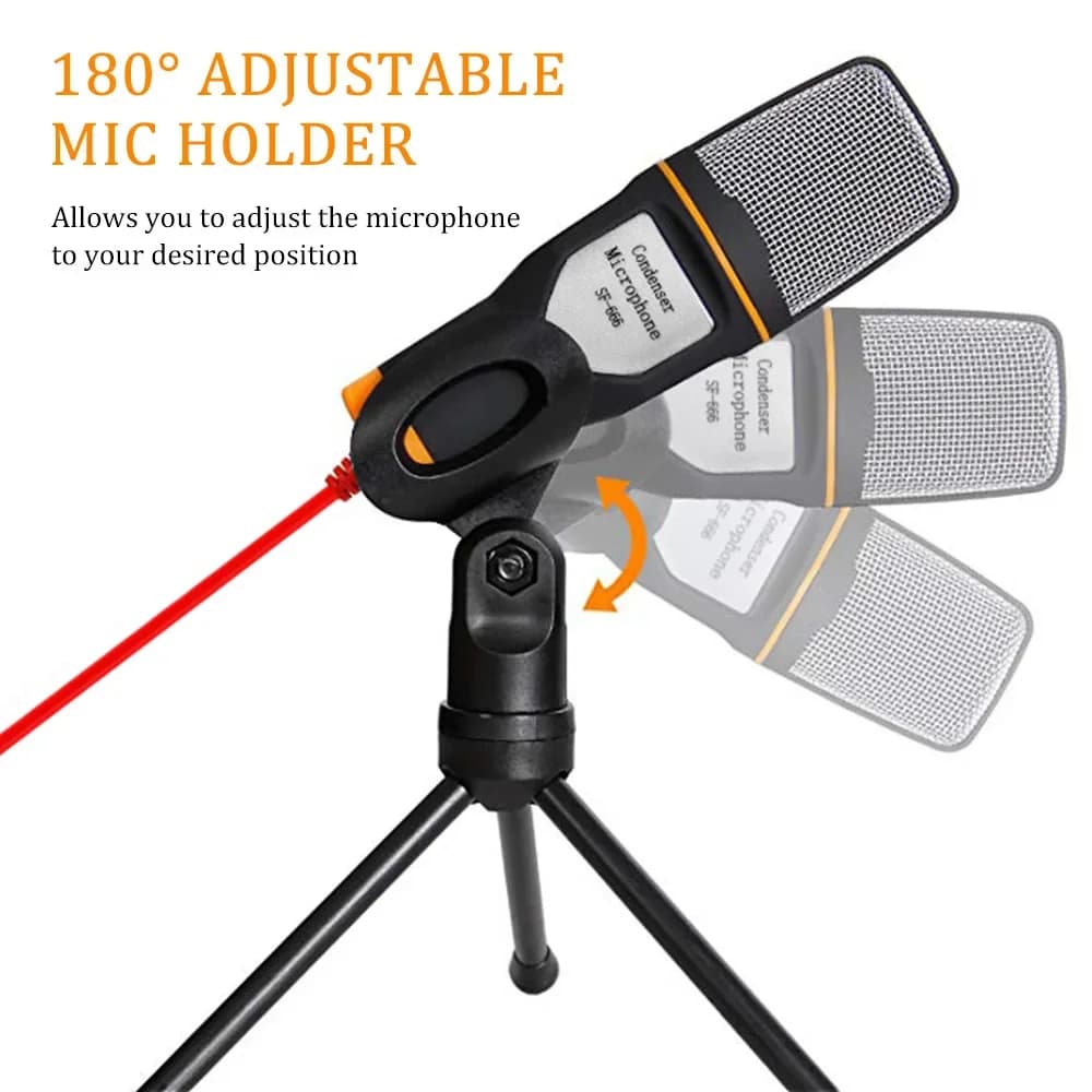 Professional Condenser Wired Microphone Mic For PC Karaoke Sound Room Gaming Audio Sing Machine System Live Streaming Kits Gamer - 4