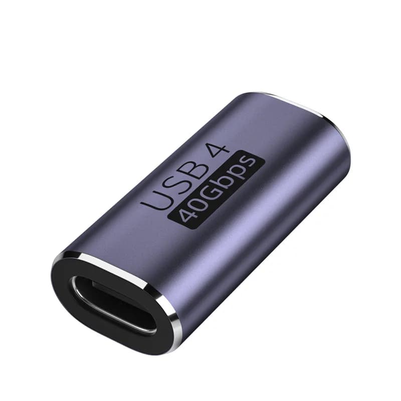 محول USB C أنثى إلى أنثى، ممدد، يدعم فيديو 8K، شحن سريع 100W، متوافق مع USB4، ثندر بولت 4، 40Gbps، OTG - 6