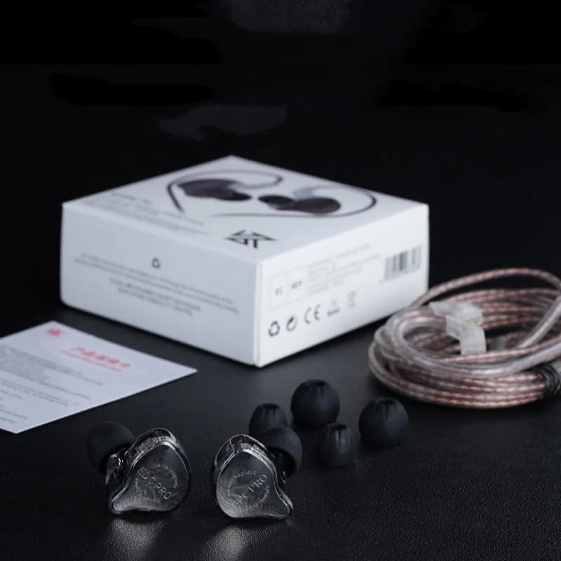 KZ EDC PRO High-Sensitivity Large Dynamic Earphone , Silver Plated Cable \ OFC Flat Cable Optional - 5
