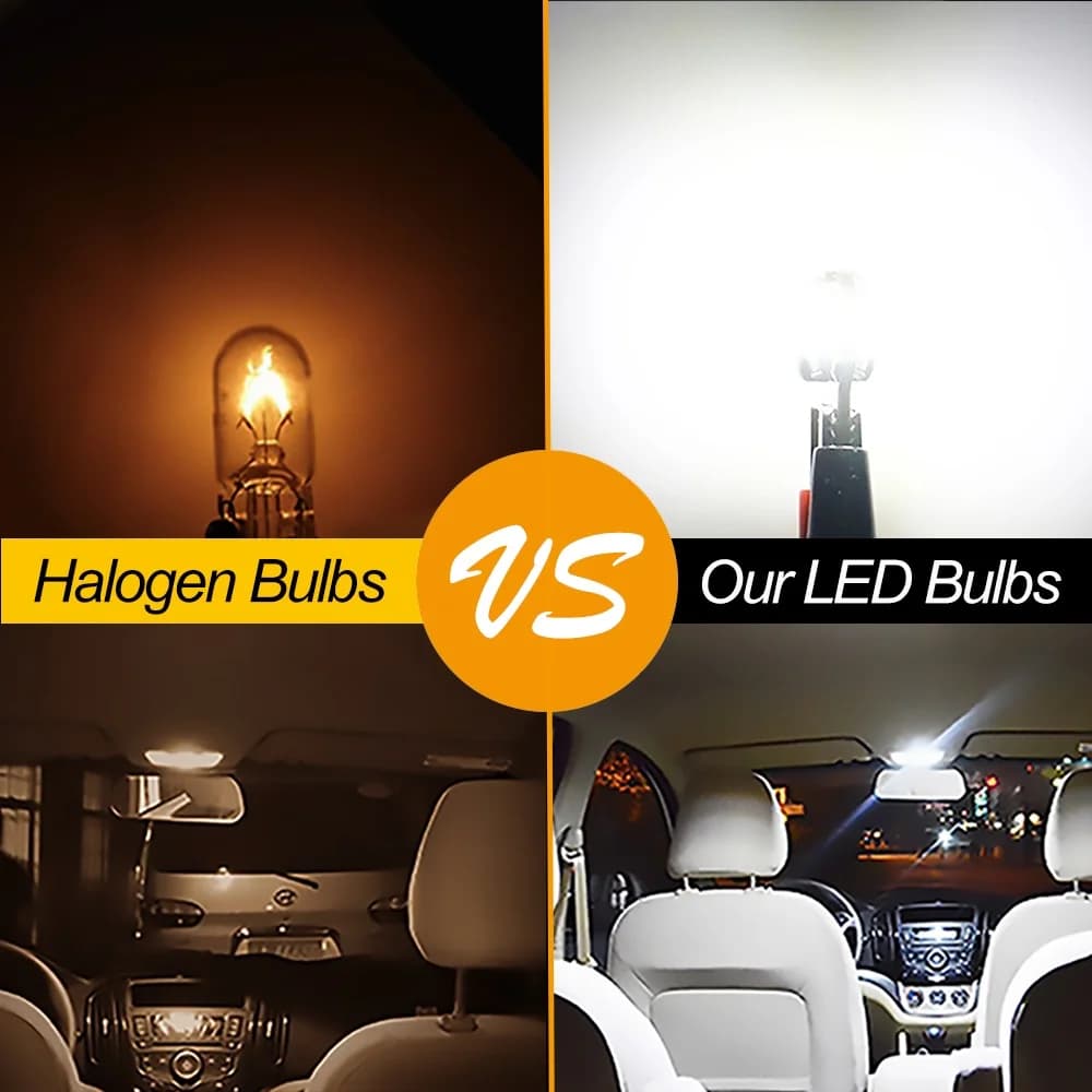 مصابيح LED W5W T10 Canbus 5730 8SMD 12V 6000K 194 168، إضاءة داخلية للسيارة، مصابيح خريطة، إضاءة موقف السيارة، مصباح إشارة تلقائي - 3