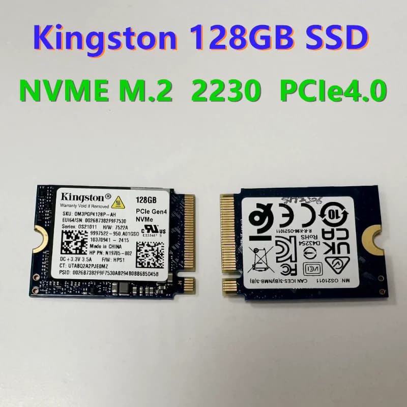 كينجستون SSD 128 جيجابايت M.2 2230 NVMe PCIe 4.0 محرك أقراص صلبة مدمج بحزمة OEM - 2