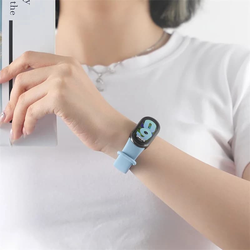 New Silicone Strap for Xiaomi Mi Band 10 9 8 NFC Strap Sports Rubber Bracelet pulseira Correas Smart Band 10 9 8 Accessories - 3