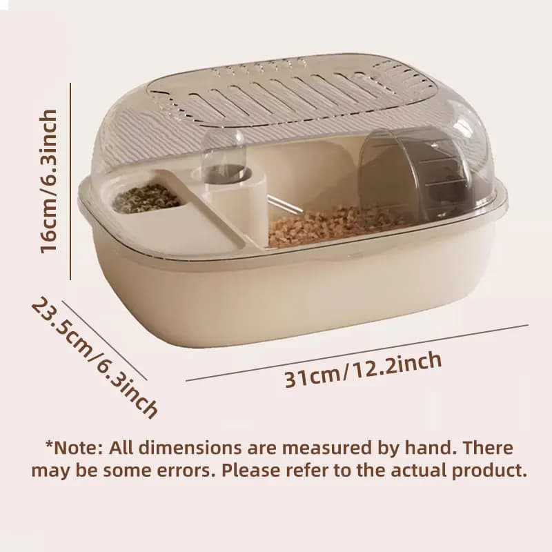 New Hamster Transparent Luxury Mini Villa Small Mouse Cage - 2