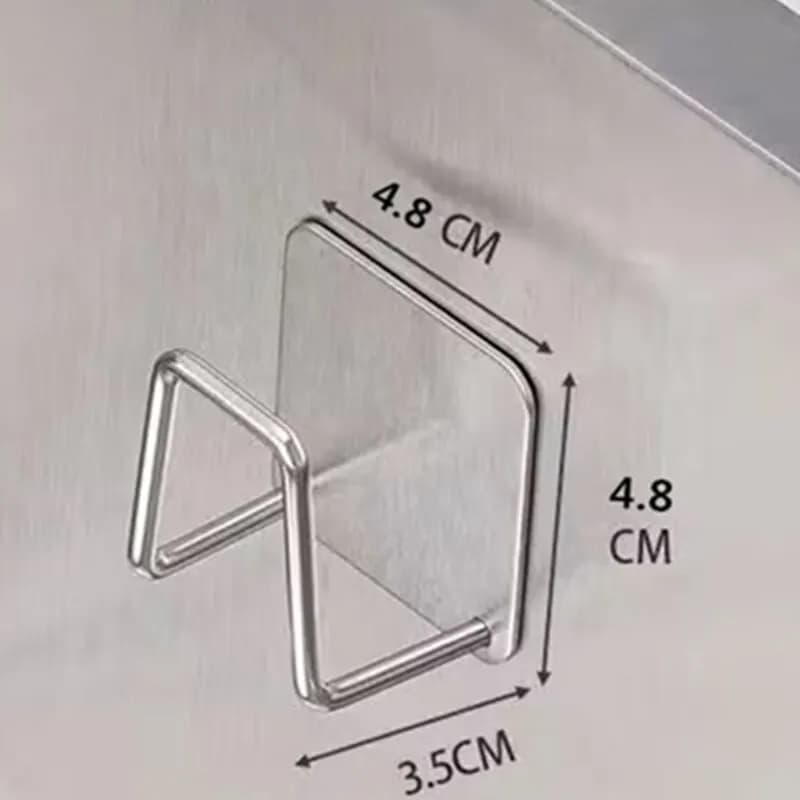Kitchen 304Stainless Steel Sink Shelf Sponges Storage Holde Adhesive Drain Drying Rack Wall Hooks Storage Organizer Accessories - 6