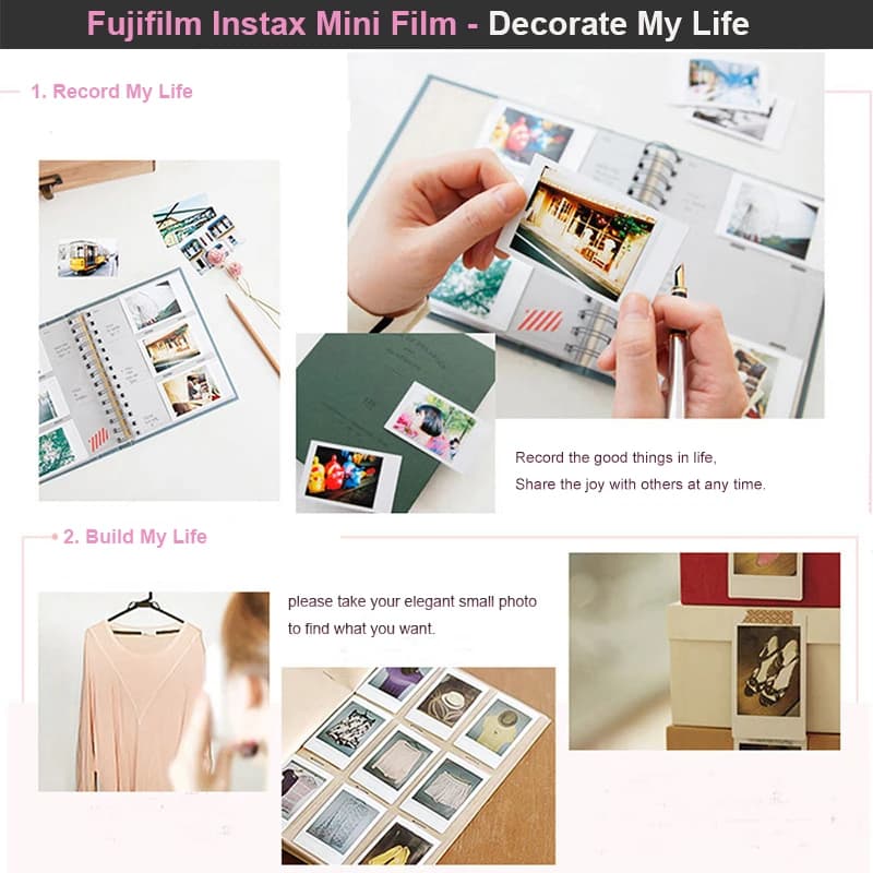 Fujifilm Instax Mini Film 10 -30 Sheets Mini12 Camera Film for Fuji 3 Inch Instant Mini Film Camera Mini 11/EVO/9/SE/41/40/90/25 - 2