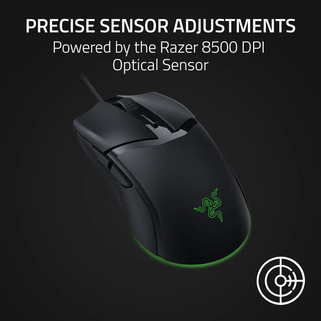 Original Razer Cobra 58g Lightweight Wired Gaming Mouse Optical Mouse Switches Gen-3 Chroma Lighting with Gradient Underglow - 4