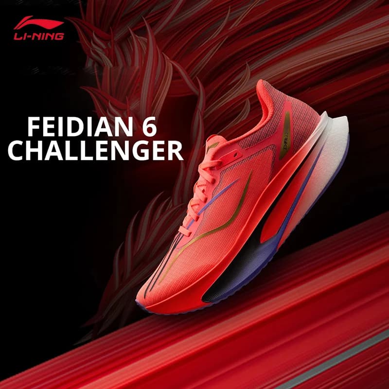 أحذية الجري للرجال LI-NING FEIDIAN 6 CHALLENGER، أحذية رياضية احترافية للماراثون، موديل ARMW003