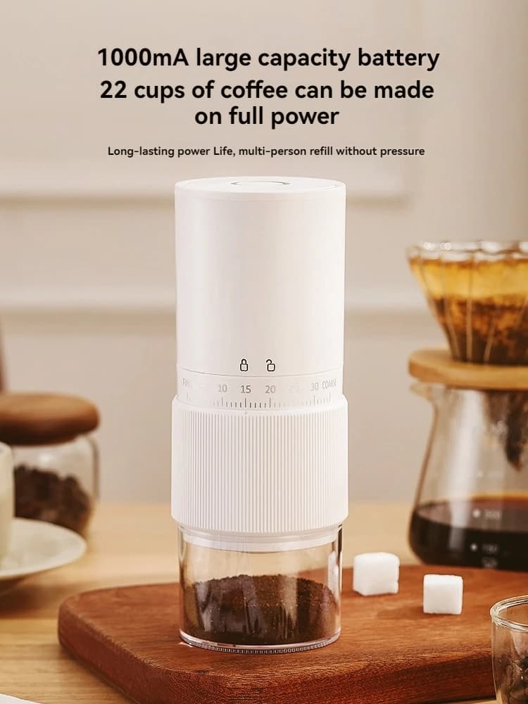 مطحنة قهوة إيطالية يدوية الصنع، آلة قهوة أوتوماتيكية، مطحنة قهوة قابلة للشحن، مطحنة حبوب صغيرة منزلية، مطحنة محمولة - 2