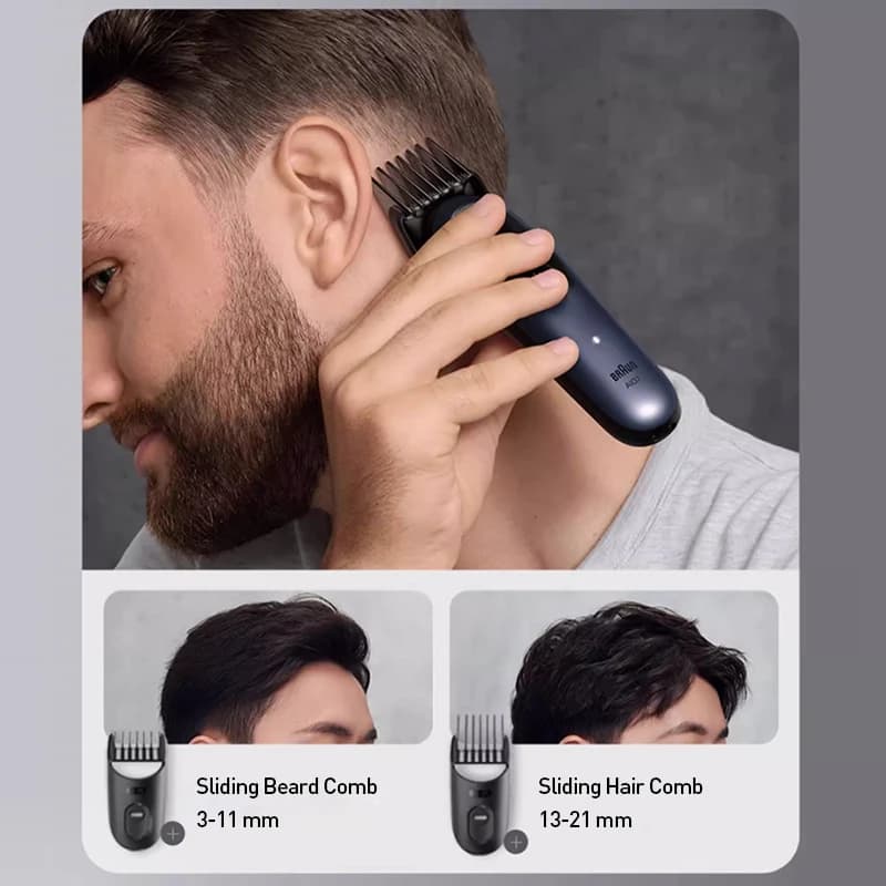 Braun Hair Clipper Series 7 AIO7540 Multi-Grooming Kit 11-in-1 Autosense ProBlade Precision Blade Waterproof 120Min Runtime - 3