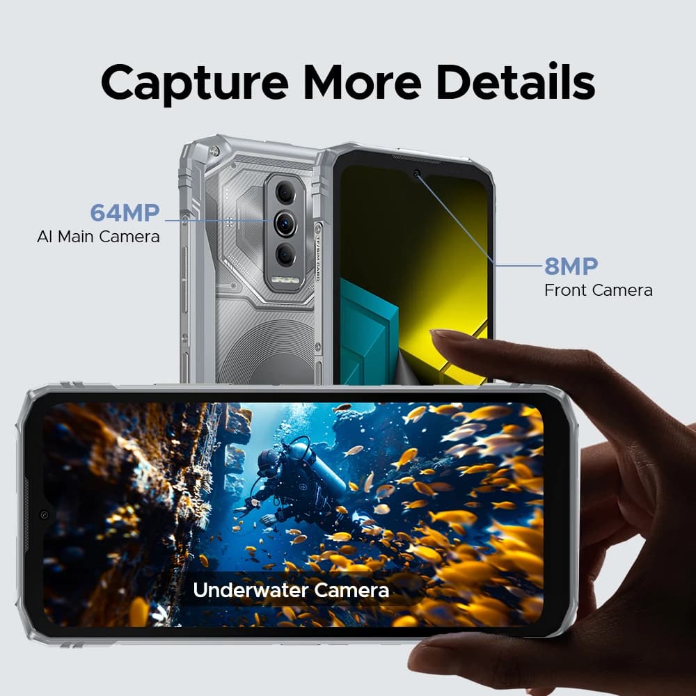 Global Version DOOGEE Blade10 Ultra Energy Rugged Phone Gemini AI 10.7mm Ultra-thin 6150mAh Battery  Android 15 Smartphone NFC - 6