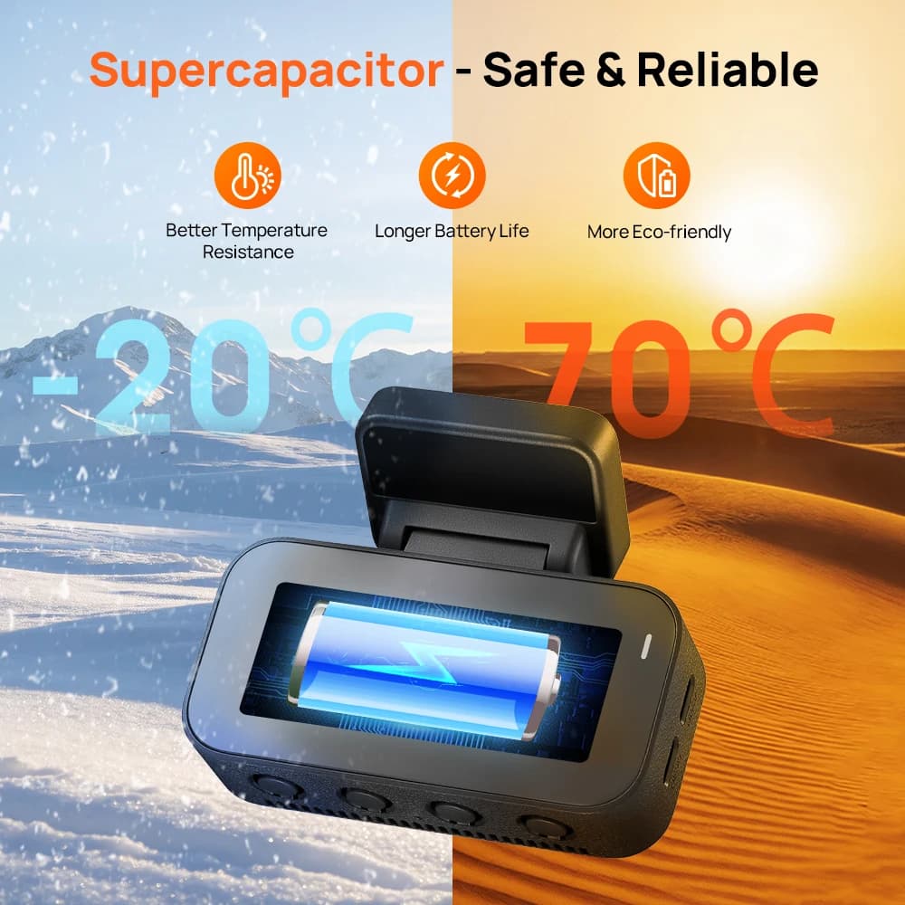 【إصدار جديد 17 أغسطس】كاميرا 70mai A900 مزدوجة بدقة 4K حقيقية مع HDR مزدوج ومكثف فائق وGPS وتنبيه الإرهاق والتحكم الصوتي و4G LTE وWi-Fi 6 - 5