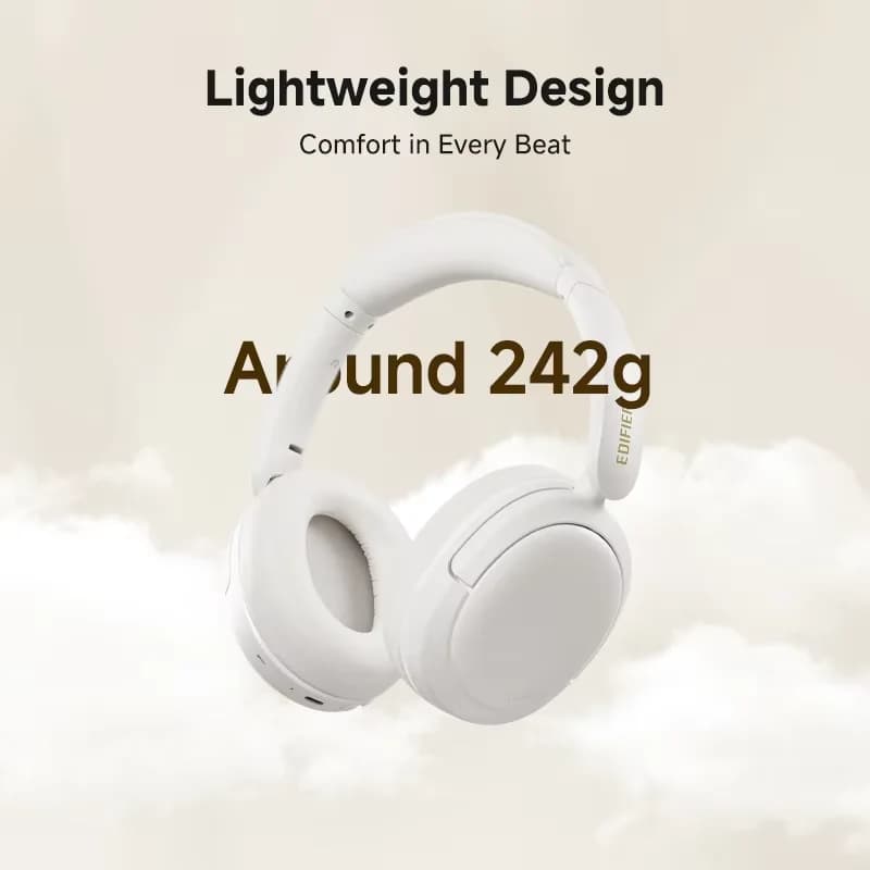 Edifier W800BT SE Over-ear Headset Wireless Bluetooth Headphones Bluetooth 5.4 Gaming Mode 45H Battery Life with Microphone - 2