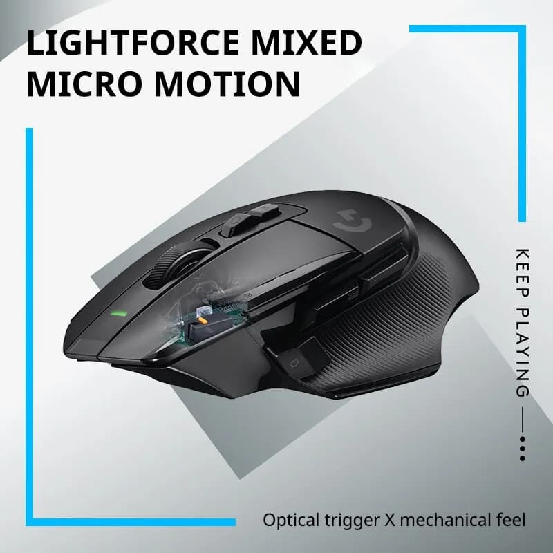 فأرة الألعاب Logitech (G) G502 X الإصدار المتقدم الجديد بمحرك HERO هجين بصري-ميكانيكي - 6