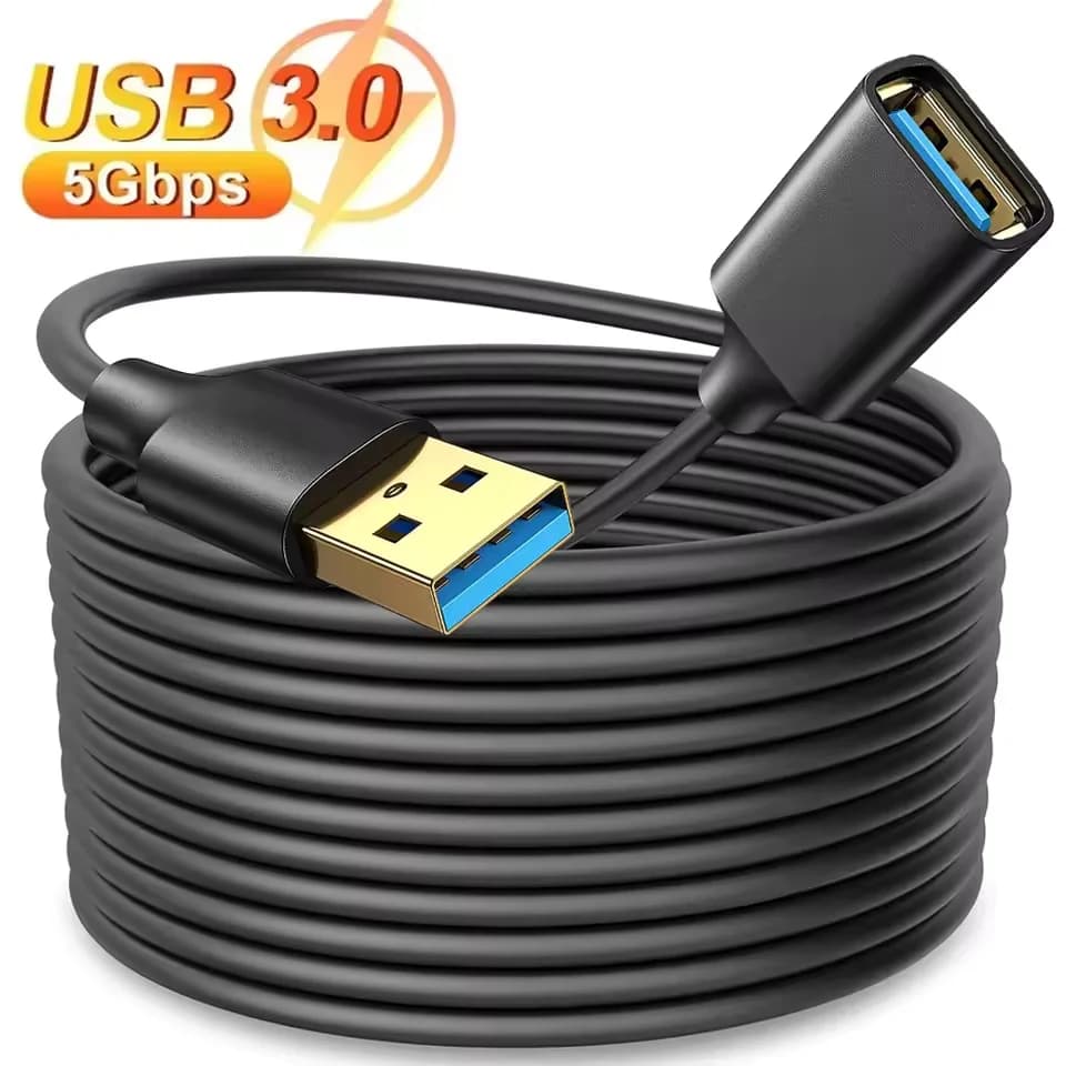 كابل تمديد USB 3.0 للتلفزيون الذكي PS4 Xbox سلك مزامنة بيانات عالي السرعة USB 3.0/2.0 بطول 1/1.5/2/3 متر