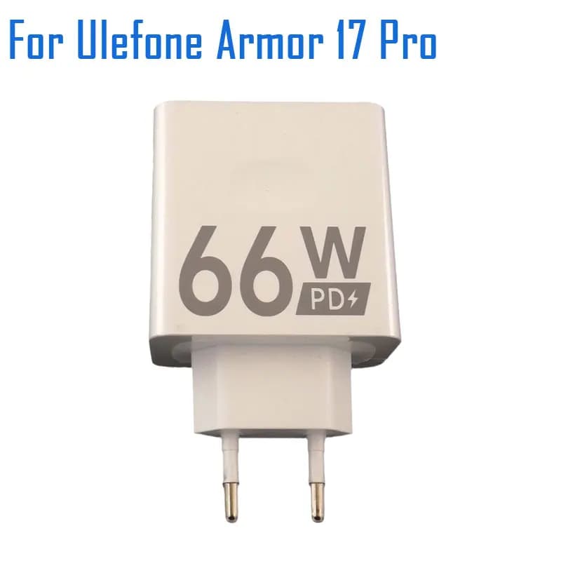 New Original Ulefone Armor 17 Pro 66W Charger Official Quick Fast Charging Adapter+USB Cable Data Line For Ulefone Armor 17Pro - 2