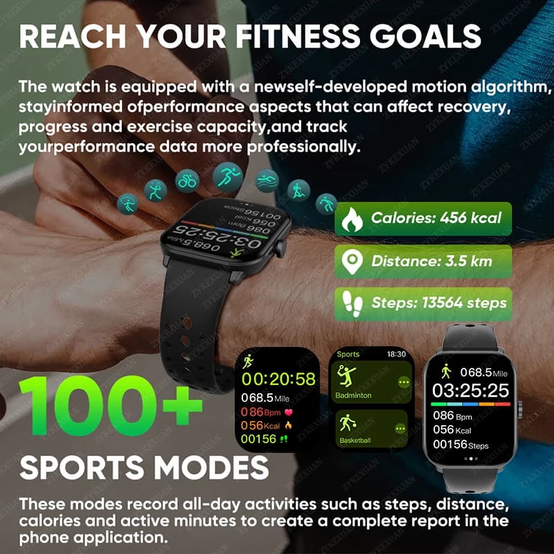 Watch 5 Smart Watch Global Version Men Women HD AMOLED Screen Heart Rate Bluetooth Call GPS Track Waterproof Sports Smartwatches - 3