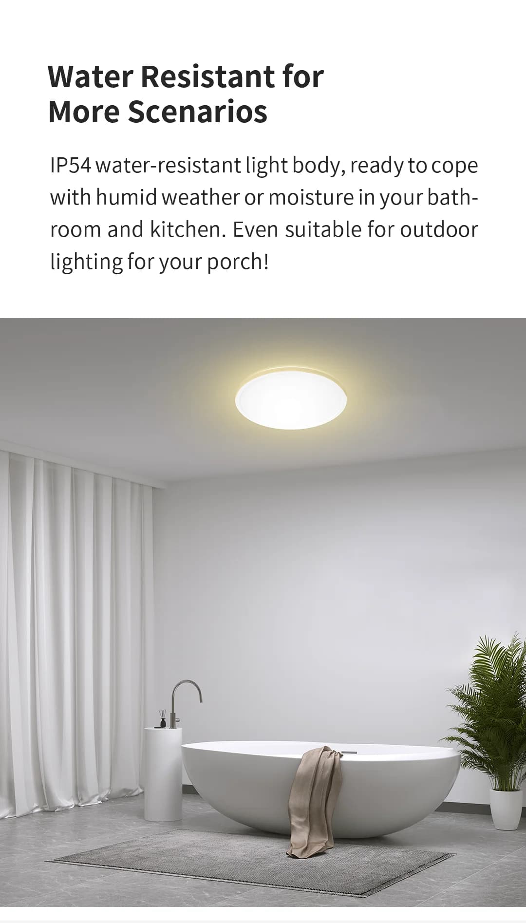 الإصدار العالمي Yeelight إضاءة سقف ذكية RGB Wifi 18 واط/21 واط قابلة للتعتم 2700-6500K رقيقة للغاية تحكم صوتي ذكي يعمل مع Mihome - 3