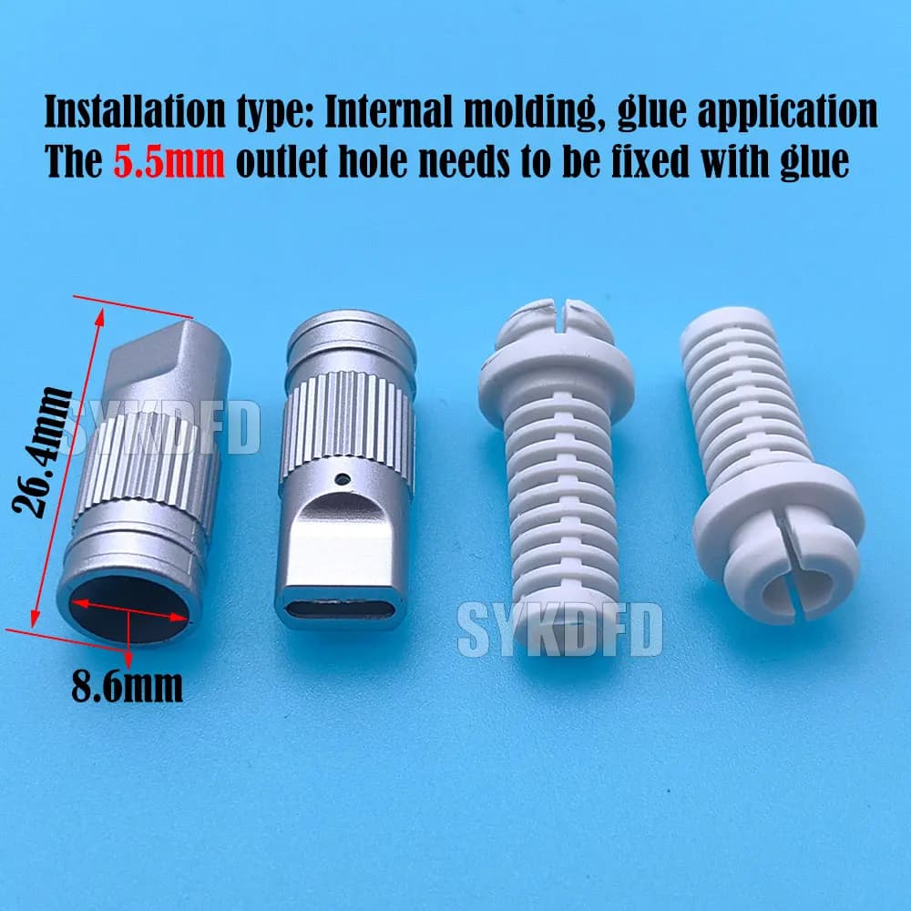 USB 3.1 Type-C ذكر 5 نقاط لحام لهاتف محمول شحن سريع 3A C إلى C مع وسادة لحام CC إصلاح DIY كابل شحن البيانات - 3