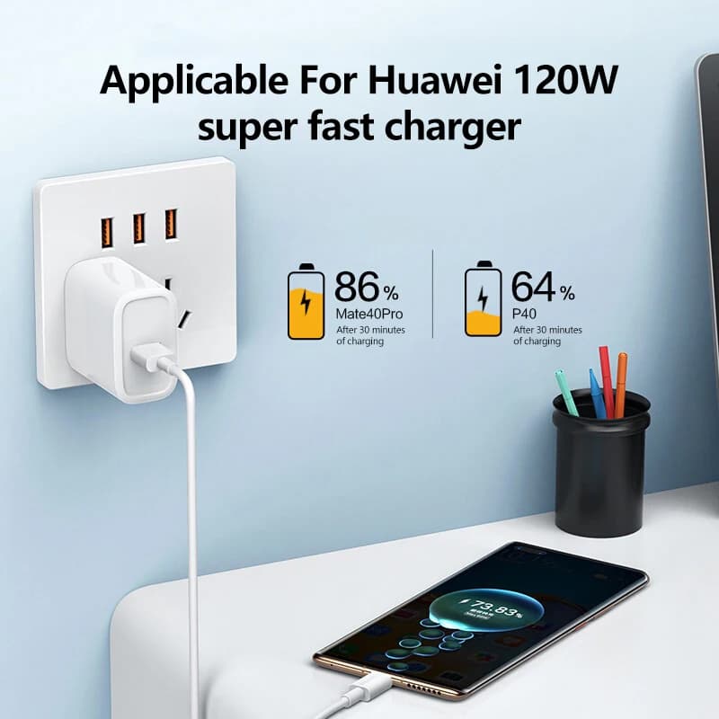 3 قطعة 100 واط 6A كابل شاحن فائق السرعة سريع USB نوع C شحن سلك البيانات شاحن سريع Cabletype c شاحن شحن سريع - 5