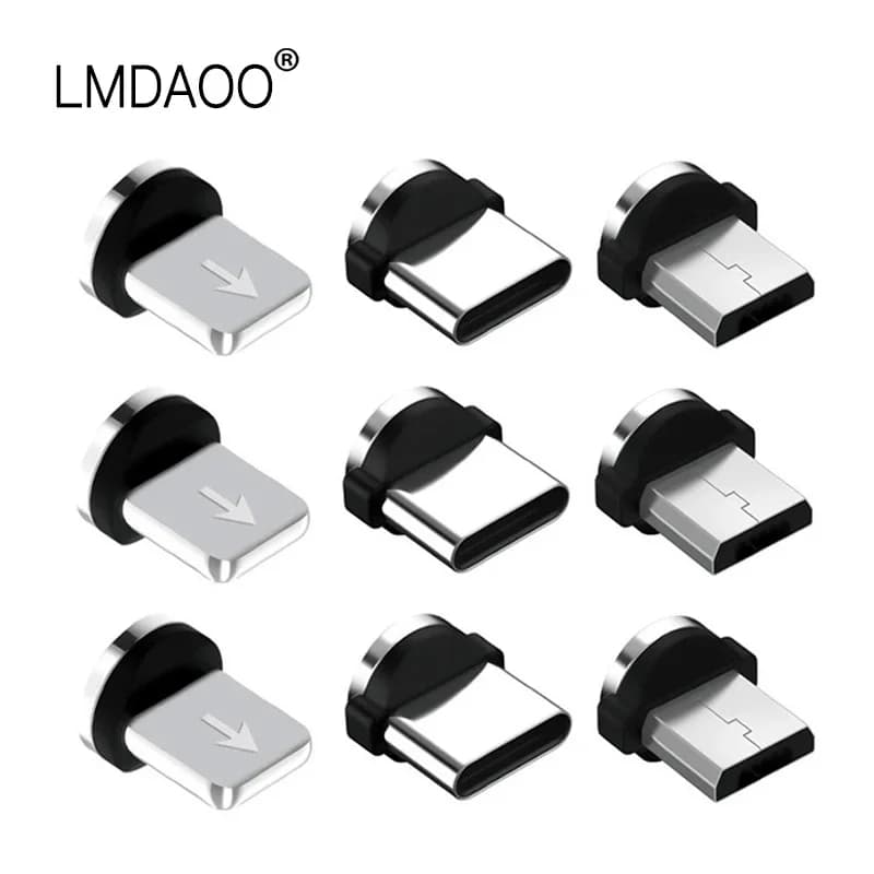 كابل مغناطيسي مايكرو USB وType C للشحن السريع لهواتف Xiaomi وأجهزة Android