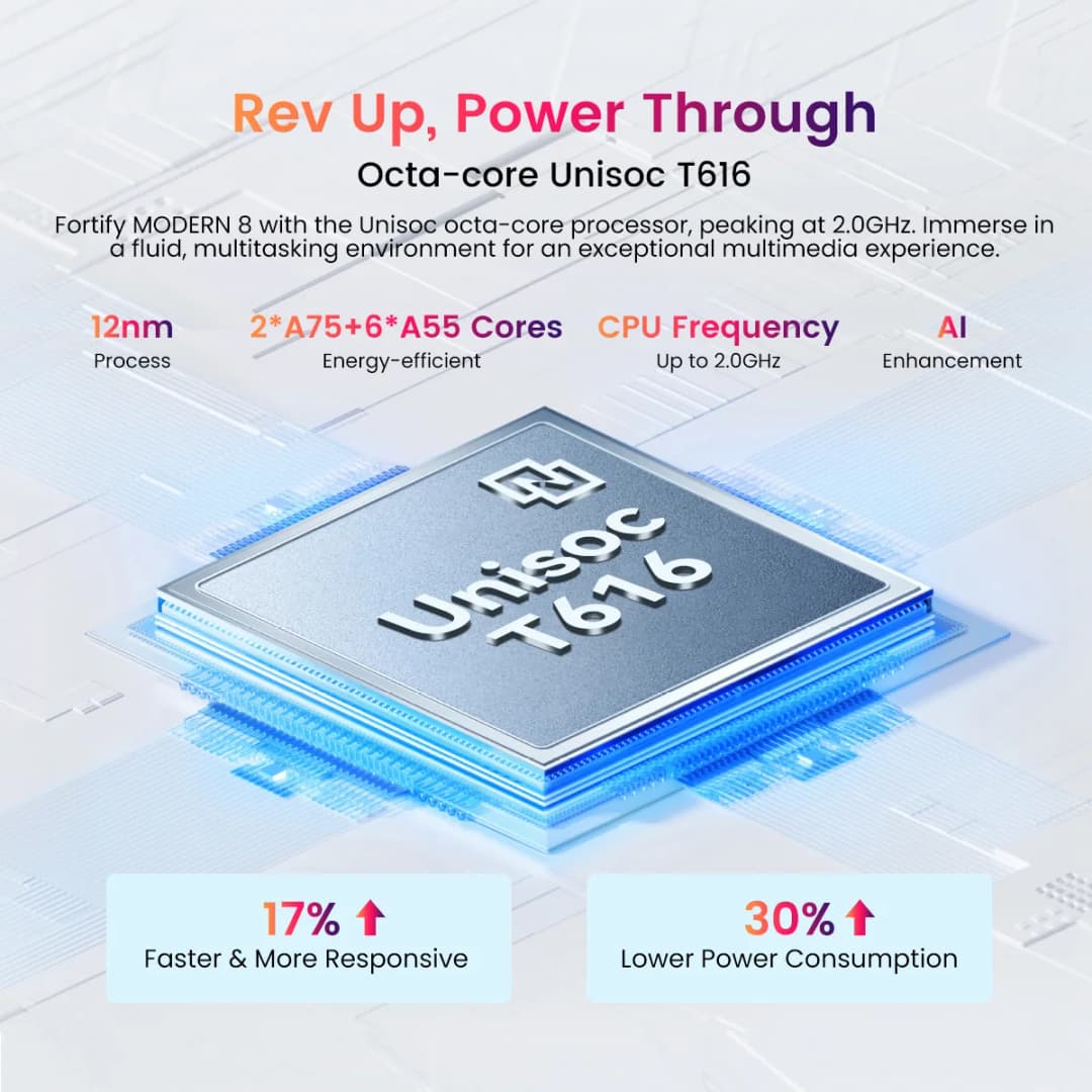 Blackview OSCAL MODERN 8 Smartphone 6.75inch Display 128GB/256GB ROM 50MP Rear Camera Mobile Phone 6000mAh Battery Android 13 4G - 3