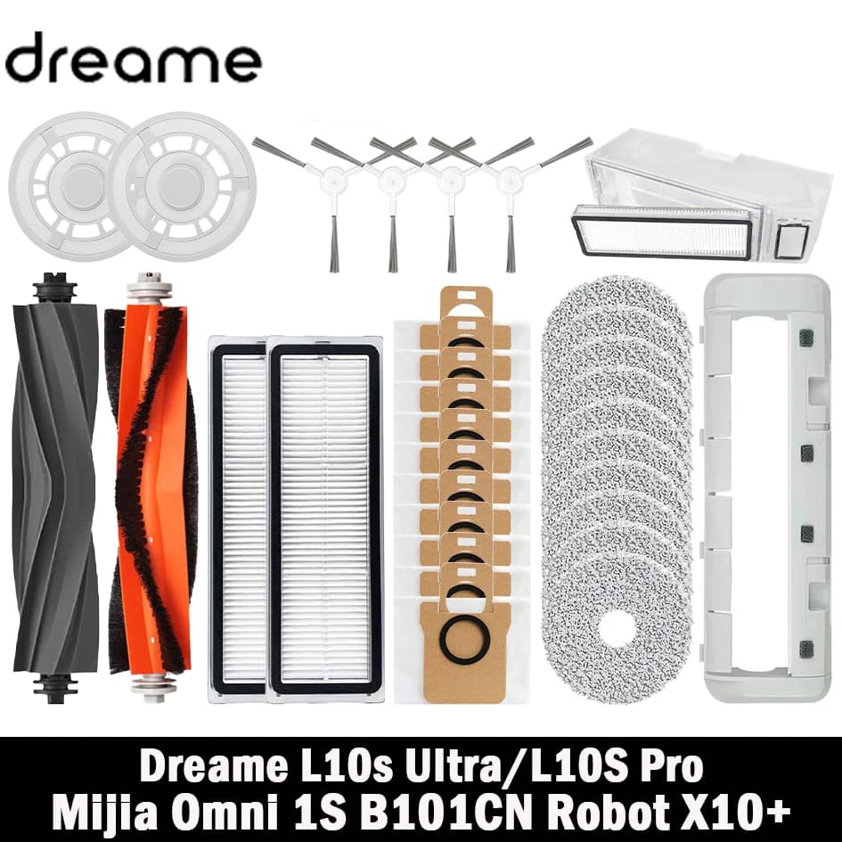 إكسسوارات دريم L10s ألترا L10 ألترا لجهاز XIAOMI ميجيا أومني 1S B101CN روبوت X10+ مكنسة كهربائية روبوتية فرشاة جانبية رئيسية فلتر قطع ممسحة