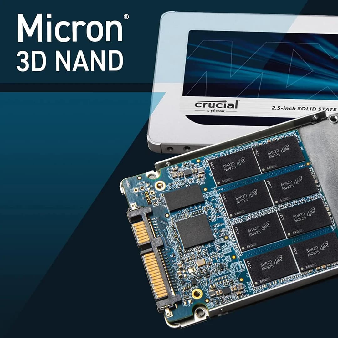 عرض ساخن كروشيال MX500 SSD 256 جيجابايت 500 جيجابايت 1 تيرابايت 2 تيرابايت 3D NAND ساتا 2.5 بوصة محرك أقراص صلبة داخلي عالي السرعة للابتوب - 5